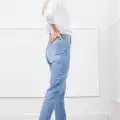 Yüksek bel mom jean pantolon