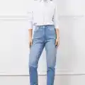 Yüksek bel mom jean pantolon