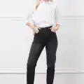 Yüksek bel mont jean pantolon