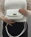 Beyaz cilt jessi çanta