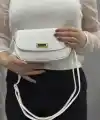 Beyaz cilt jessi çanta