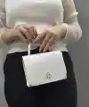 Beyaz cilt krash çanta