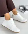 Ceyyan Beyaz Cilt Bağcıklı Spor Ayakkabı