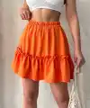 Çingene keten etek turuncu s24808