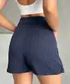 Çizgili şort etek