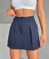 Çizgili şort etek