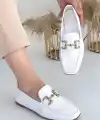 Guart Beyaz Rugan Babet Ayakkabı
