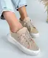Guji Bej Kot Bağcıklı Spor Ayakkabı