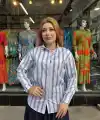 Kalın çizgili gömlek