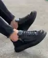 KB-309  Kuback Kömür Fermuar Ve Bağcıklı  Günlük Erkek  Ayakkabı