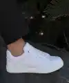 KB-BX1  Kuback Beyaz Cilt Yüksek Beyaz Taban Günlük Erkek Ayakkabı