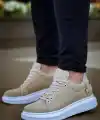 KB047  Kuback Bej Süet Günlük Erkek  Ayakkabı