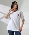 Kiraz işlemeli tişört