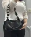 Kraş siyah cilt çanta