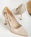 Lesia Bej Rugan Topuklu Ayakkabı
