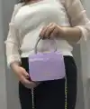 Lila cilt krash çanta