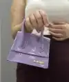 luxe lila cilt çanta