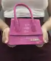 Luxe pembe cilt çanta