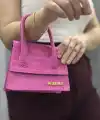 Luxe pembe cilt çanta