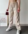 Paraşüt pantolon bej