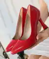 Ulba Kırmızı Rugan Stiletto Ayakkabı