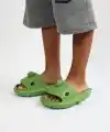 WG500 Köpekbalığı Haki Unisex Tam Ortopedik Terlik Shark Slides