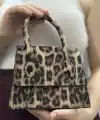 luxe leopar cilt çanta