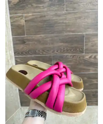 Tenda Fuşya Cilt Terlik