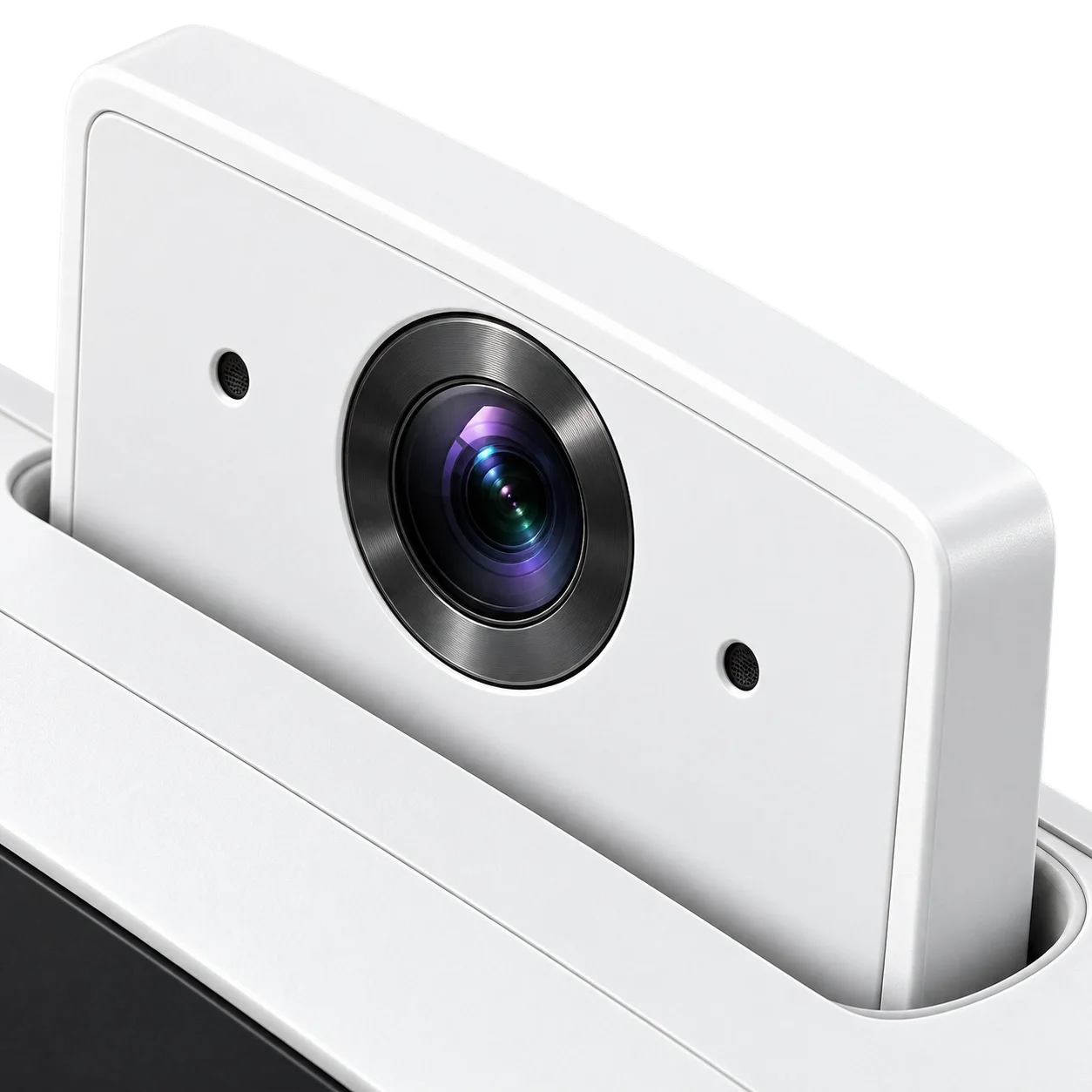 XASER açılır kamera yakın plan lens detayı
