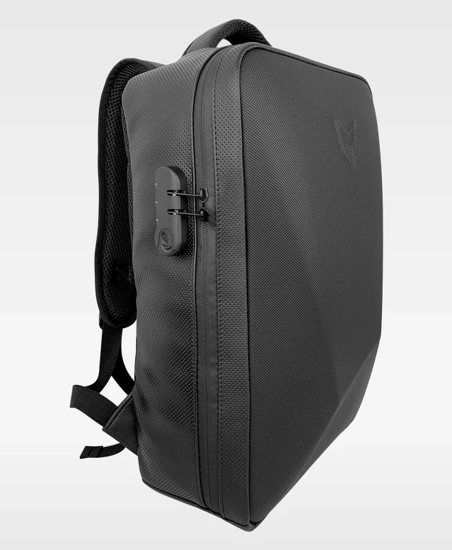 Gearz GZ-117 Solo Suni Deri USB Portlu Şifreli Kilitli Notebook Sırt Çantası