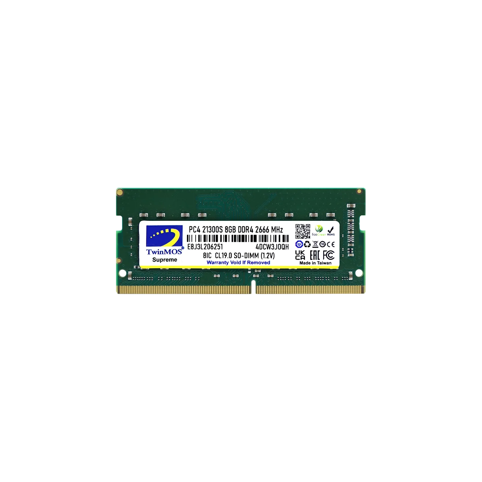 TwinMOS 8GB 2666Mhz CL19 DDR4 Notebook Ram (MDD48GB2666N)