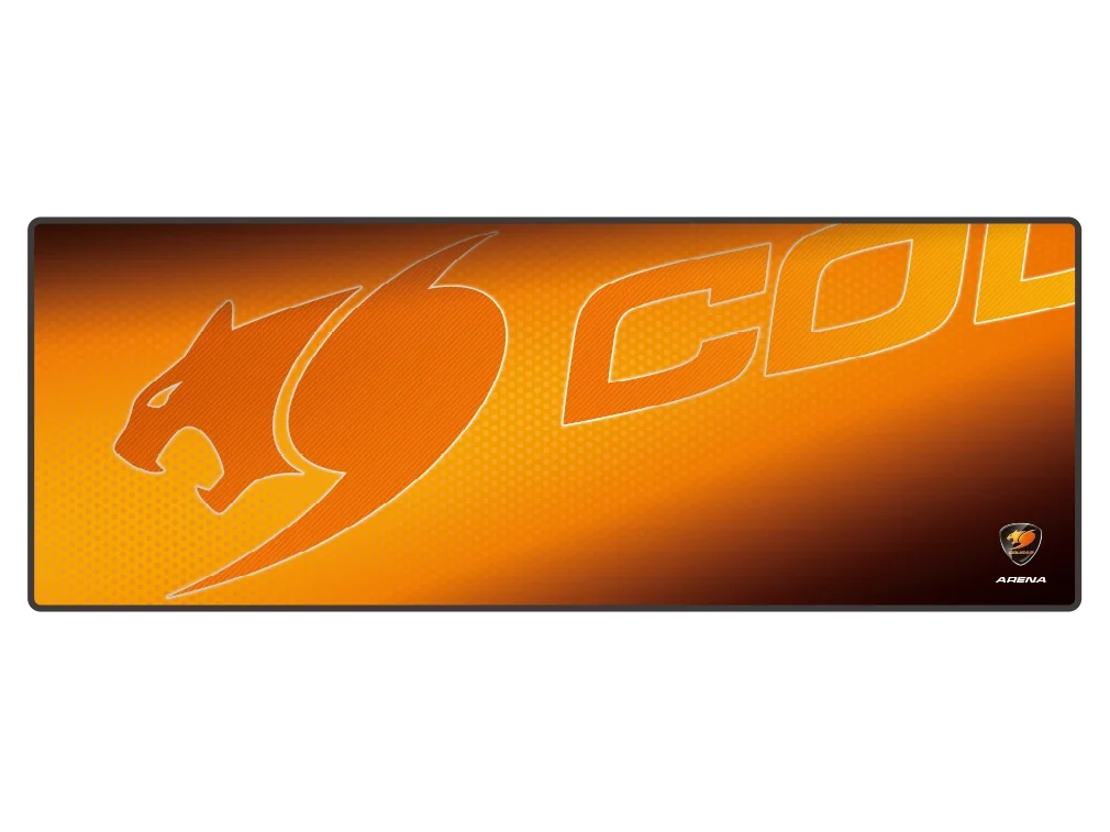 COUGAR ARENA XL turuncu mousepad üst yüzeyi
