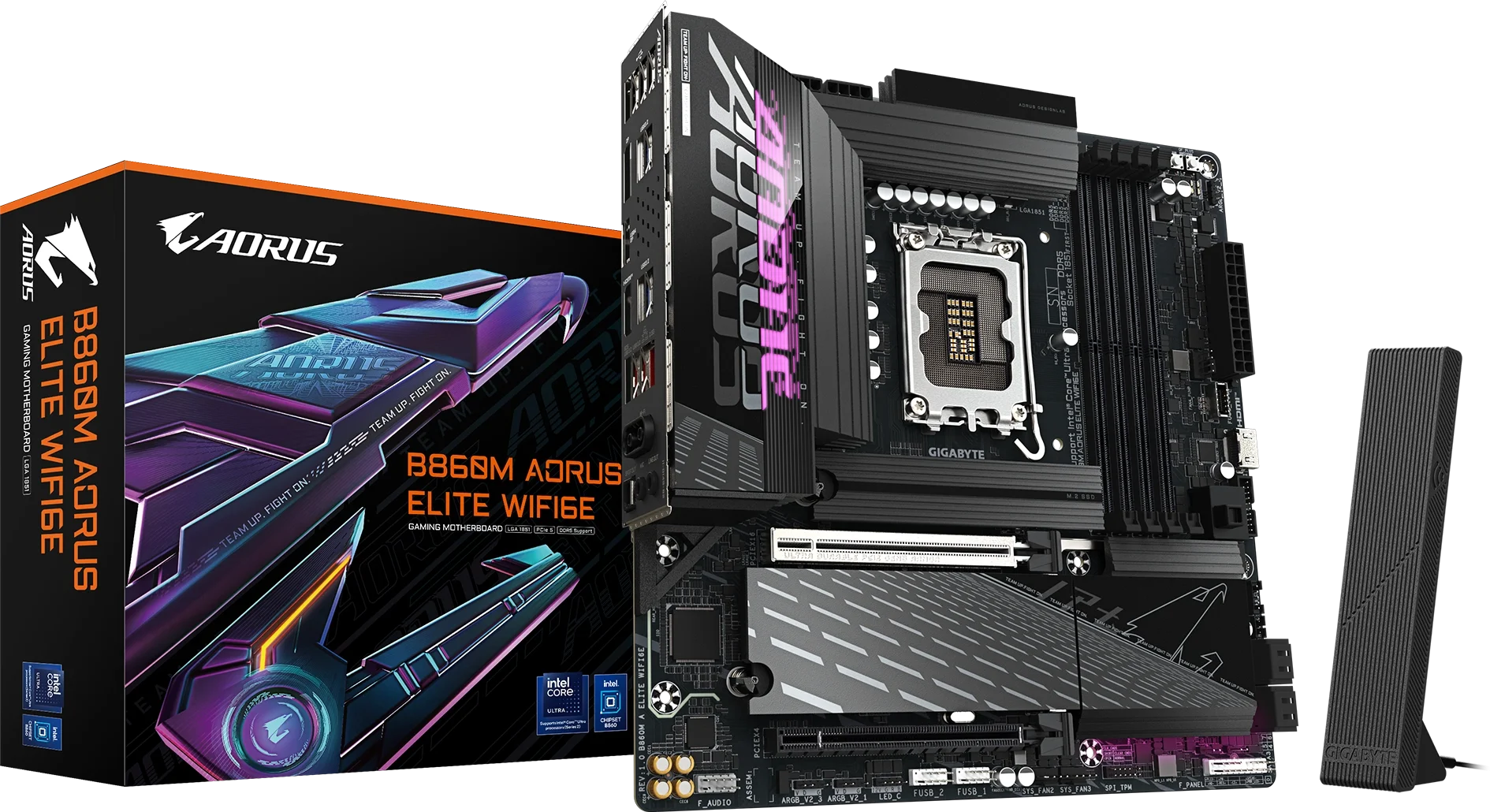 B860M AORUS ELITE WIFI6E kutu ve ürün