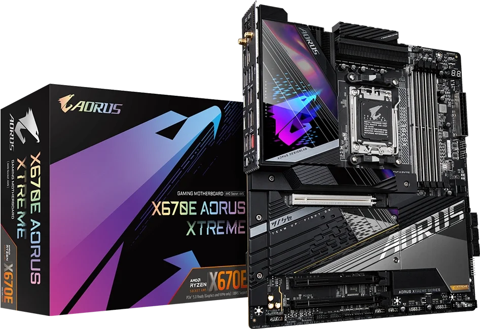 X670E AORUS XTREME kutu ve ürün
