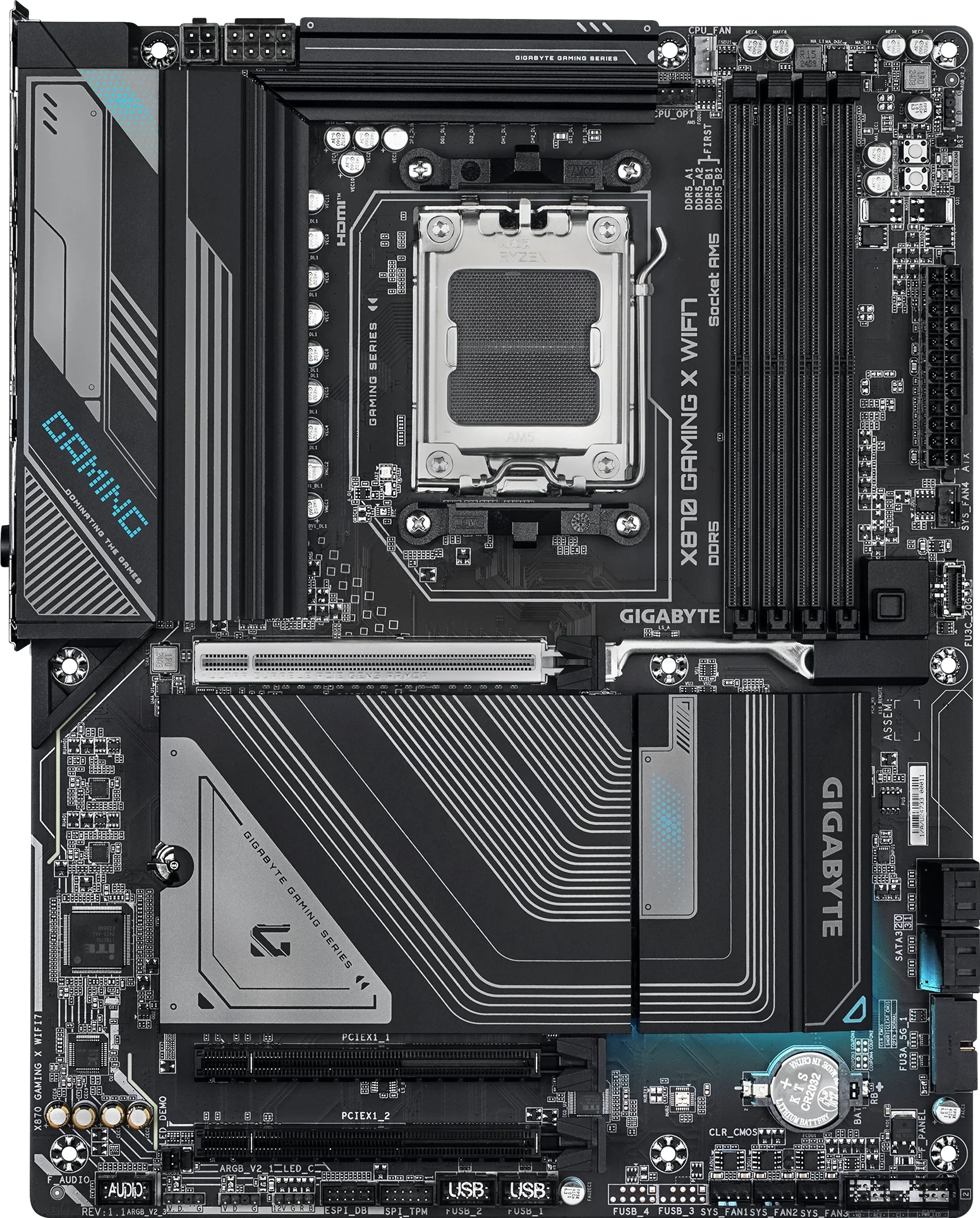 X870 GAMING X WIFI7 ürün görünümü
