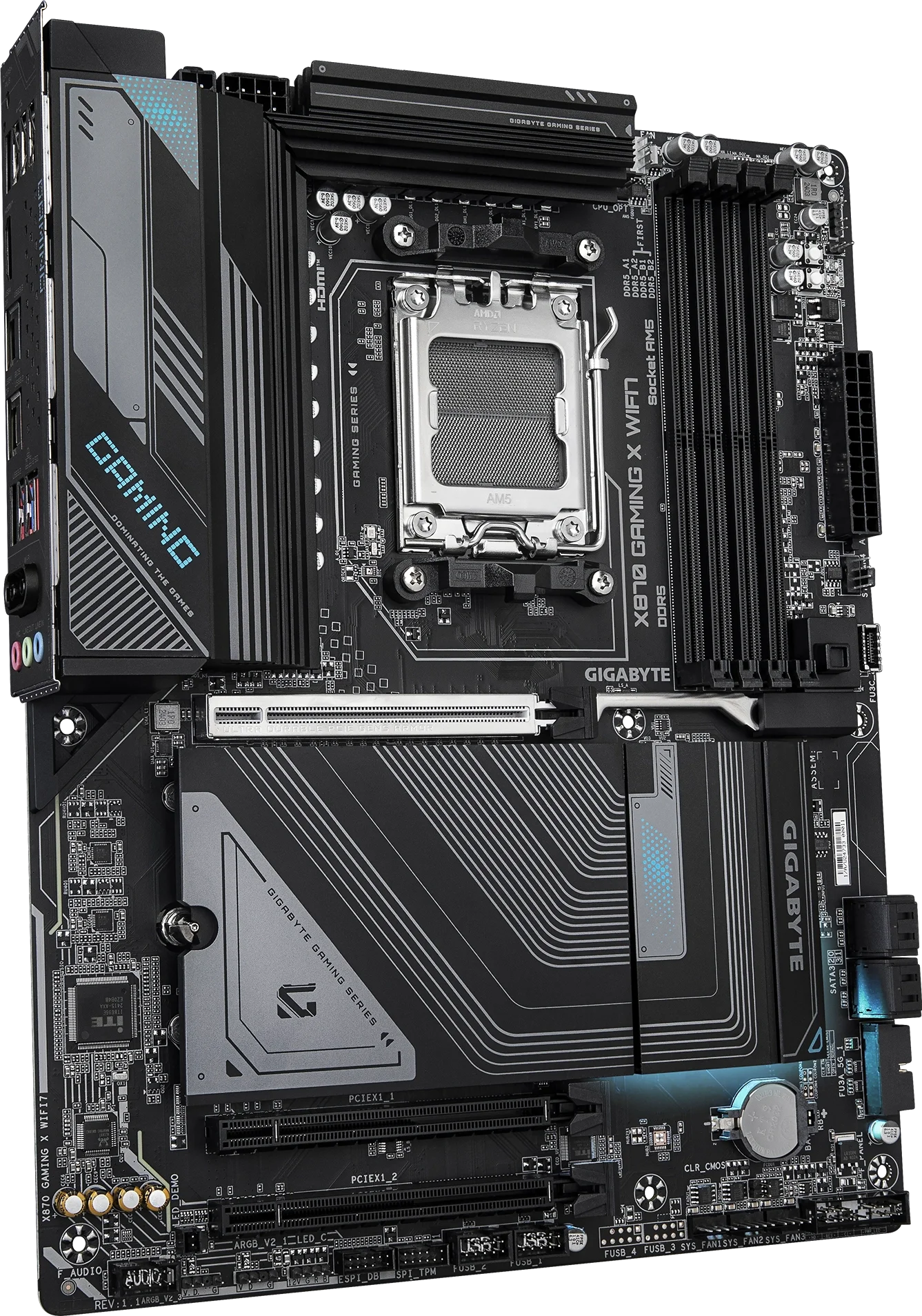 X870 GAMING X WIFI7 tasarım detayı
