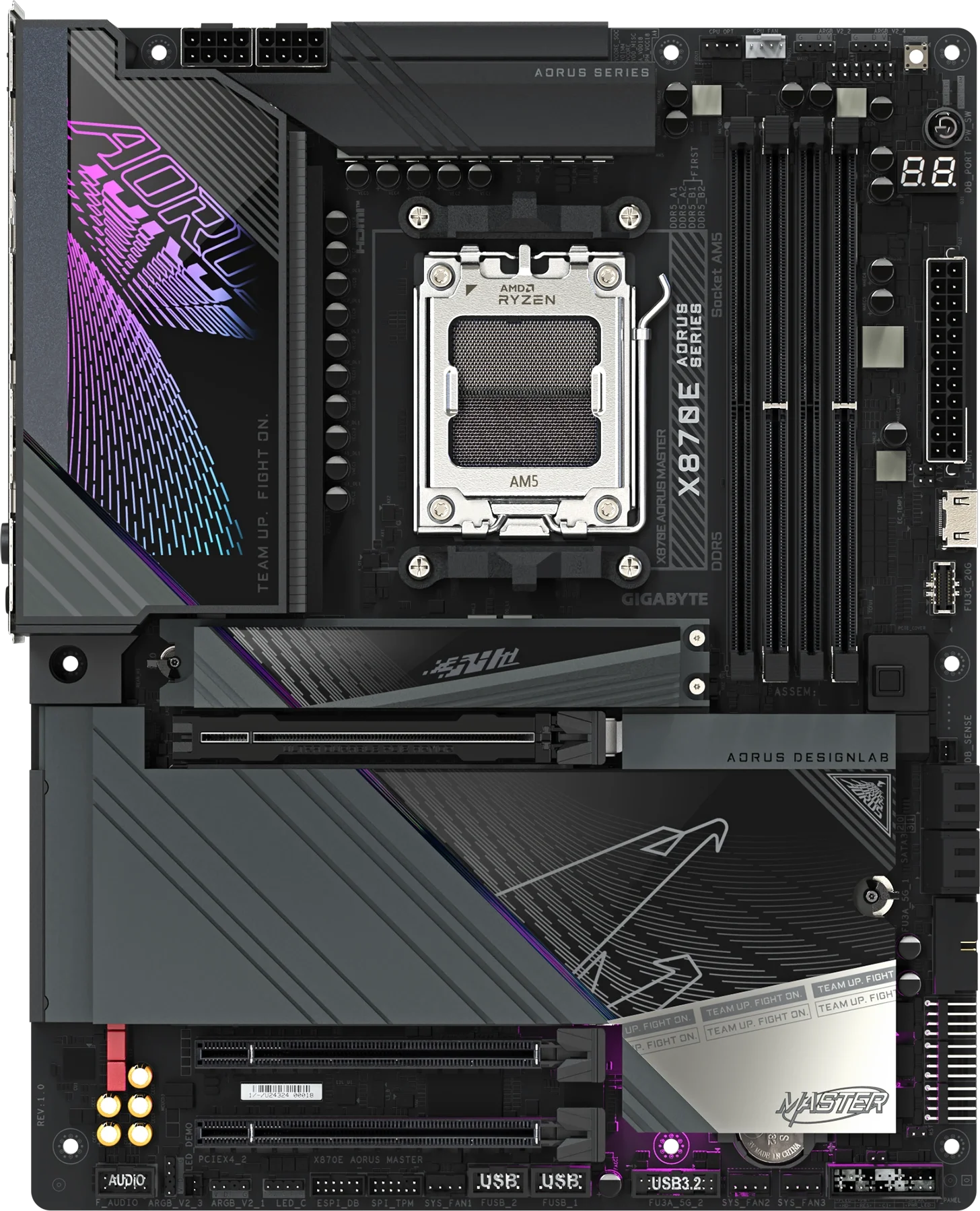 X870E AORUS MASTER ürün görünümü
