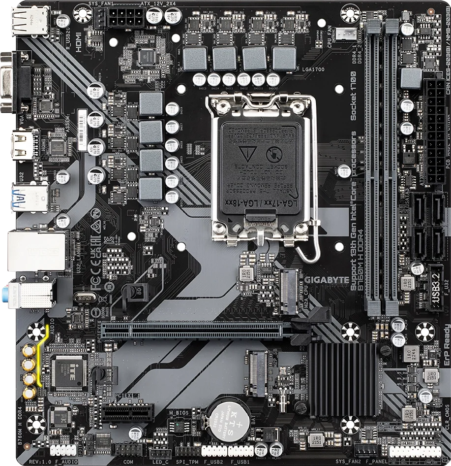 B760M H DDR4 ürün görünümü