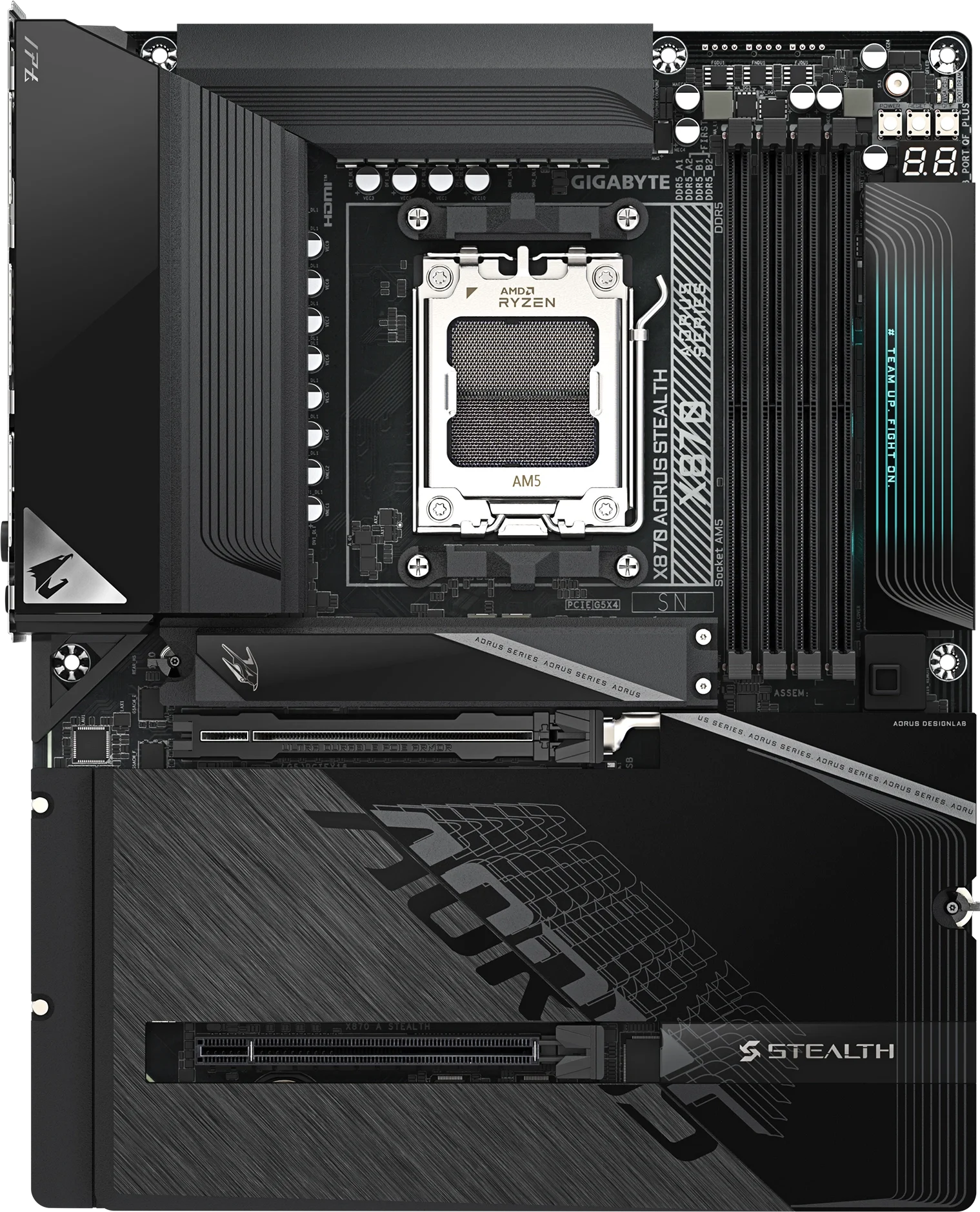 X870 AORUS STEALTH ürün görünümü