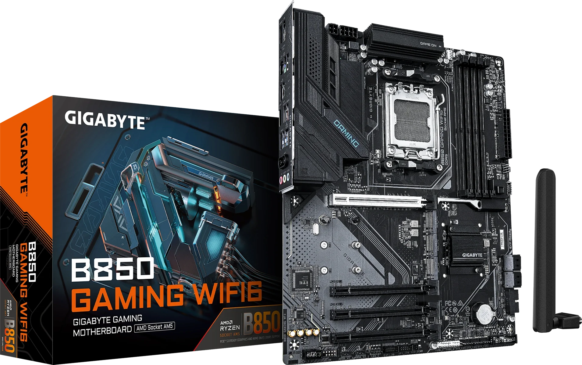 B850 GAMING WIFI6 kutu ve ürün