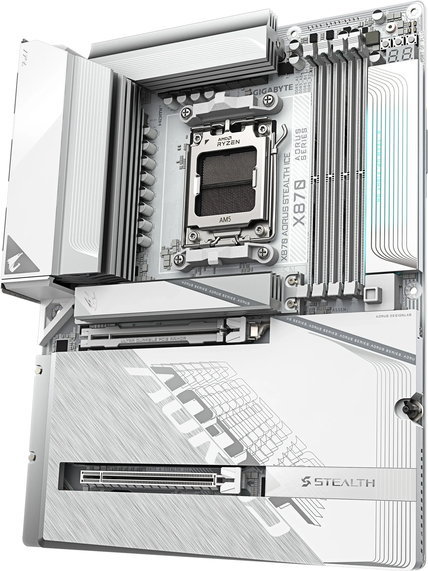 X870 AORUS STEALTH ICE alternatif açı