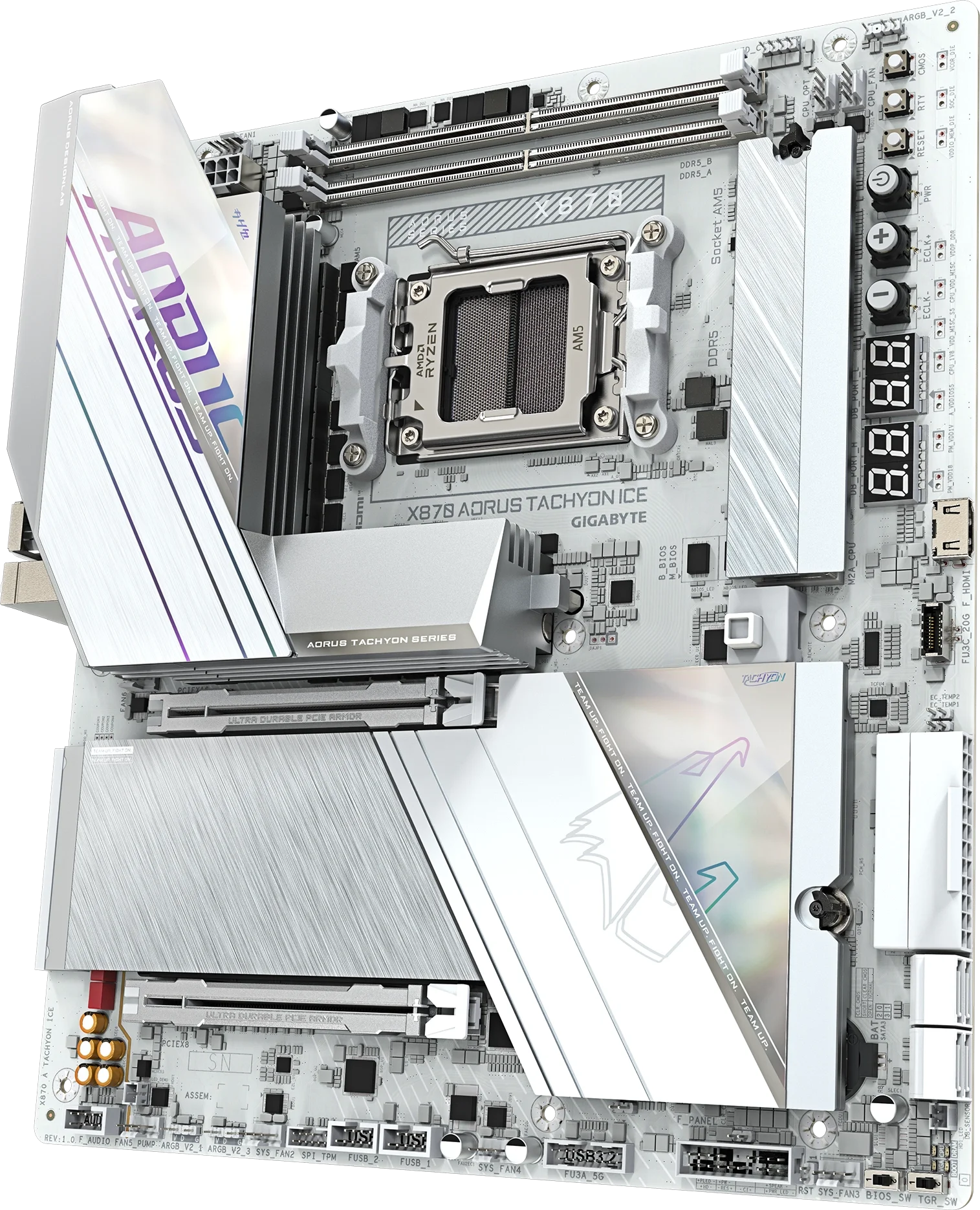 X870 AORUS TACHYON ICE alternatif açı