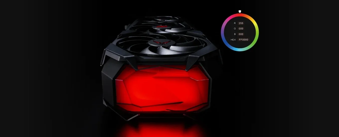 Orijinal PowerColor Hellstone ARGB aydınlatma tasarımı