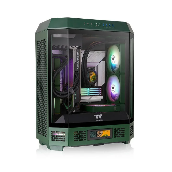 The Tower 600 Racing Green Mid Tower Chassis ürün görünümü