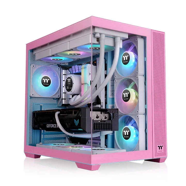 View 380 TG ARGB Bubble Pink Mid Tower Chassis ürün görünümü