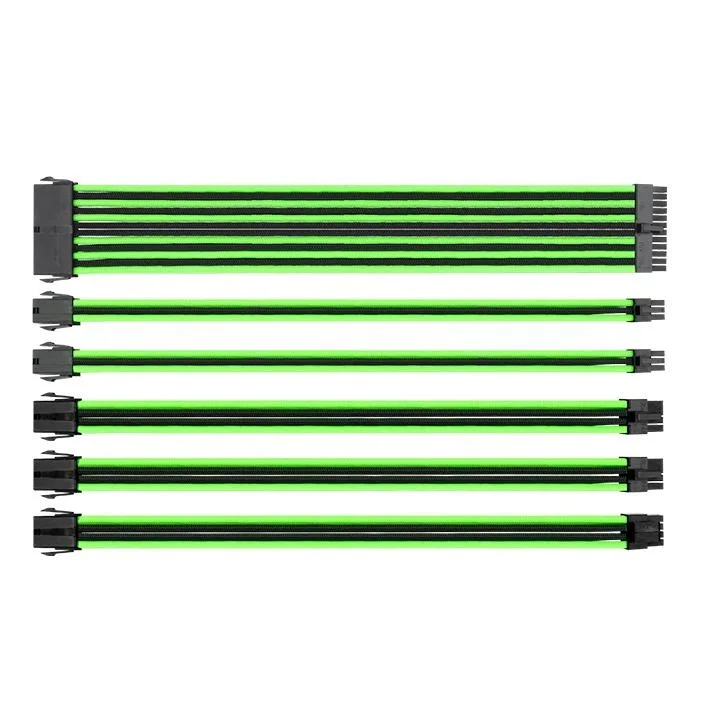 TtMod Sleeve Cable Yeşil / Siyah • Örgü uzatma kablosu seti orijinal ürün görseli
