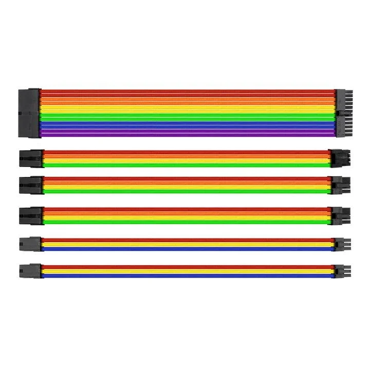 TtMod Sleeve Cable Rainbow • Örgü uzatma kablosu seti orijinal ürün görseli