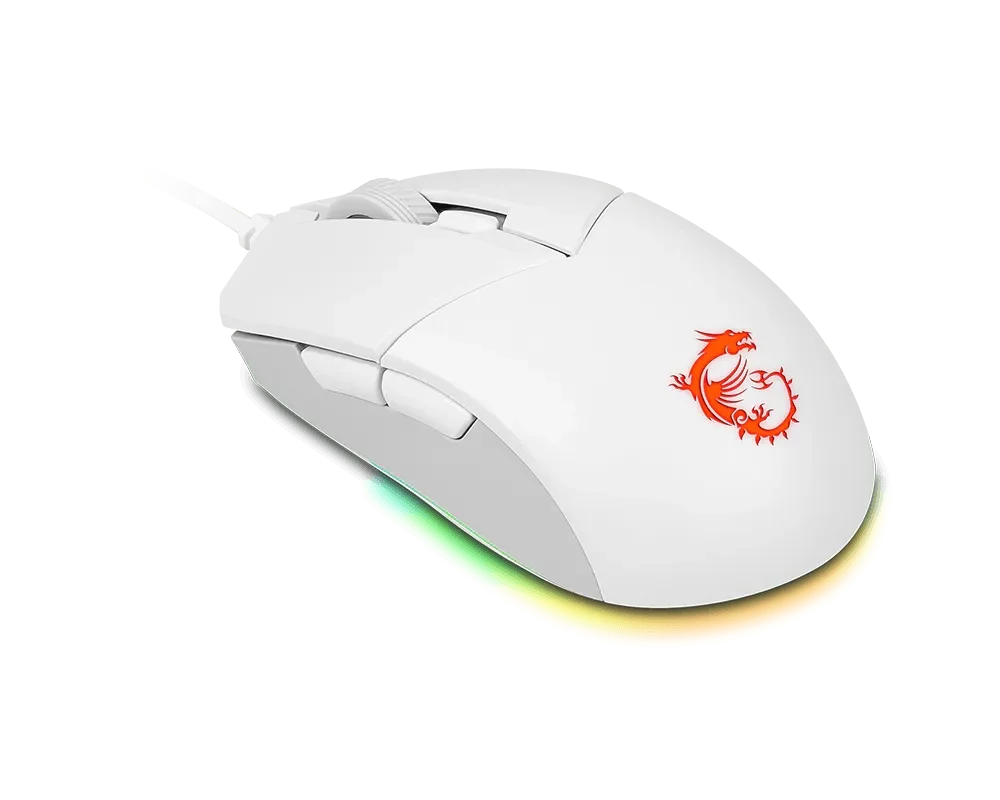 MSI CLUTCH GM11 WHITE farklı açı