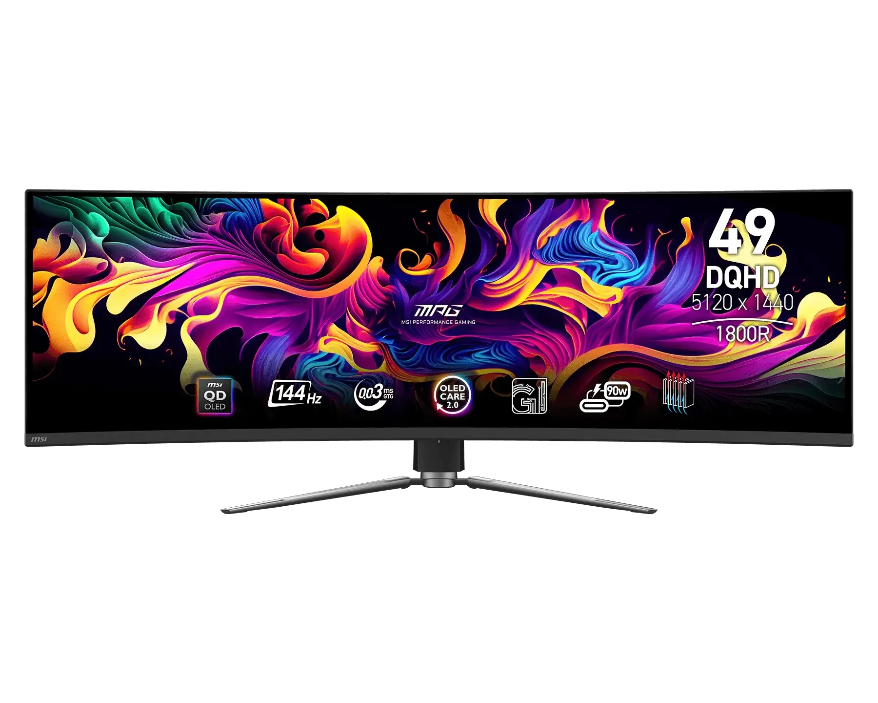 MSI MPG 491CQP QD-OLED ürün görünümü 1