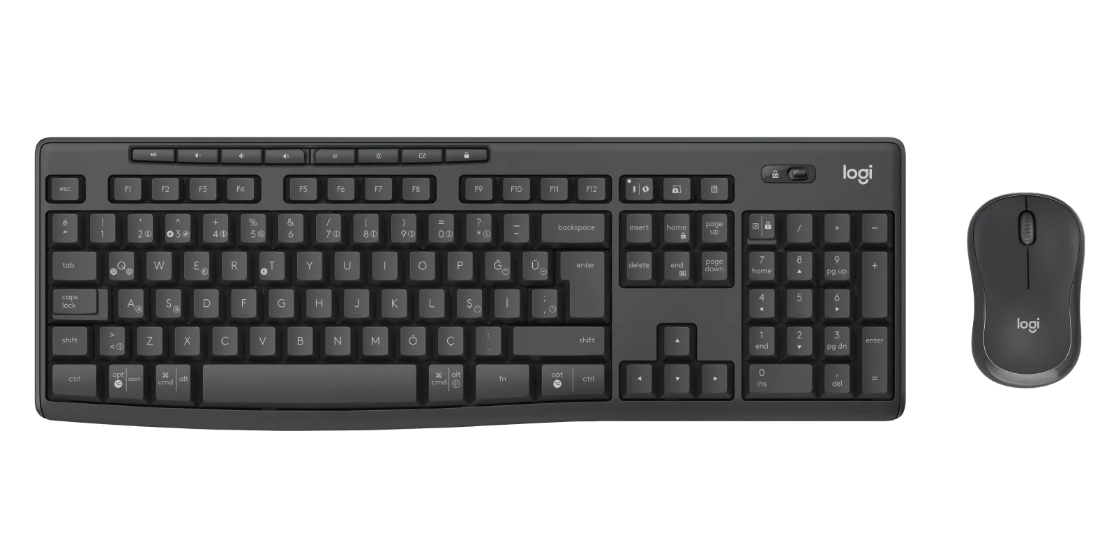 Logitech MK370 Türkçe Q Siyah Bluetooth Kablosuz Klavye + Mouse Set